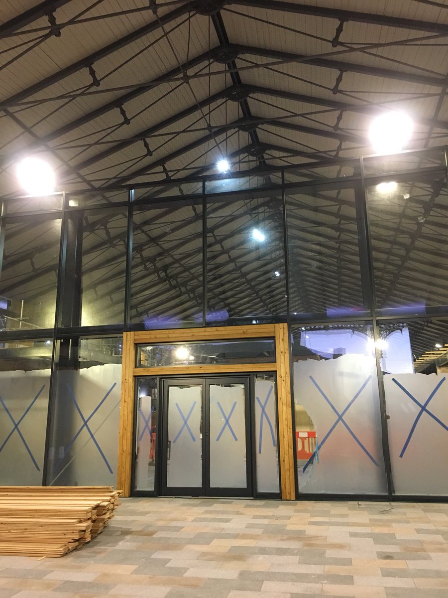Not long now until our beautiful new market hall will be complete for fit out by the Traders! #newmarket #contemporaryarchitecture