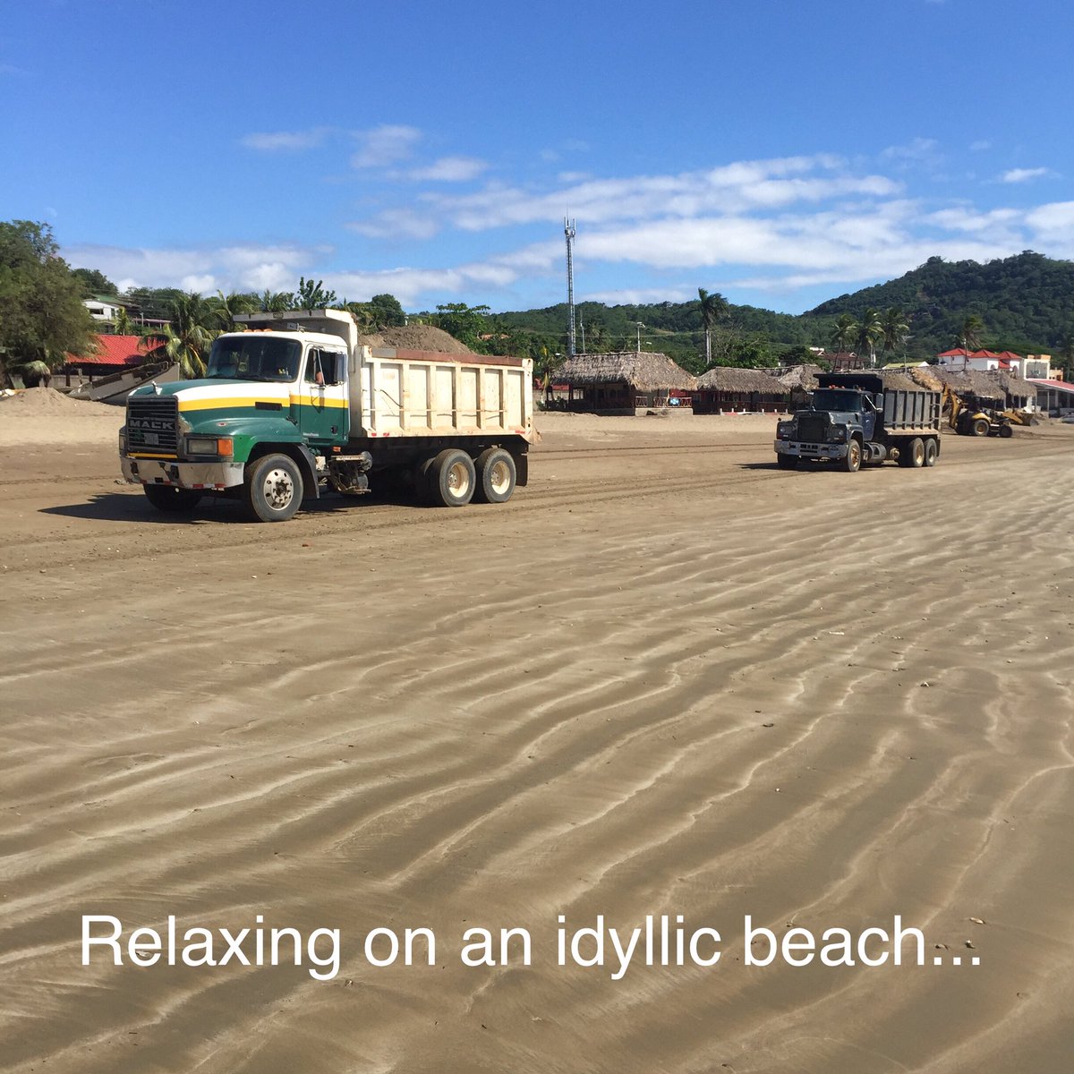 crappacking's tweet image. A glorious expanse of sandy #beach and....oh. #dredging