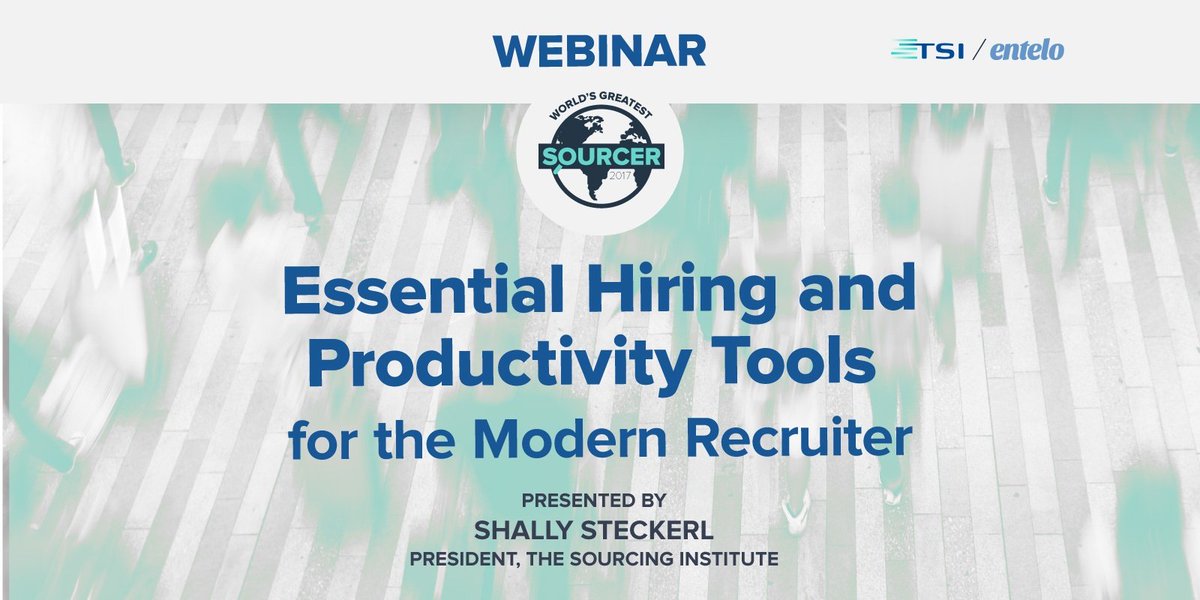 Entelo's tweet photo. .@Shally @sourcinginst shares powerful tools to organize your talent pools, from setting appointments and tracking interview notes, to verifying emails and auto-sourcing candidates straight to your inbox. Join us 12/7! https://t.co/Xw25M5PdWB #WGS17 https://t.co/tRc7y4EYDq