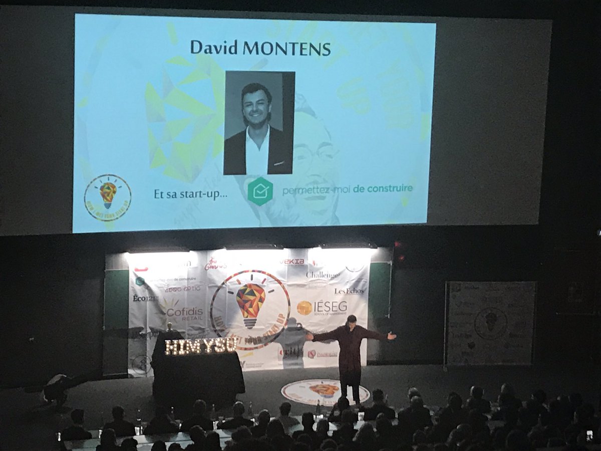 IESEG's tweet photo. #HIMYSU : "Permettez-Moi de Construire", représentée par David Montens https://t.co/PBmJlcMEsy