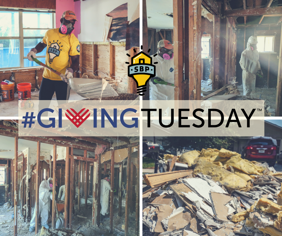 SBPLiz's tweet photo. Today is #GivingTuesday. You can help provide American families impacted by #disaster a clear, predictable path home when you support @SBPUSA . Donations made TODAY via SBP's Facebook page will be matched by the @gatesfoundation . https://t.co/c45SUsryqx @JJWatt  @GLG  @astros https://t.co/zLzliMHDqF