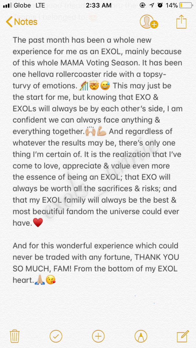 exols_unnie's tweet photo. The impact of this whole Voting Season in my EXOL life.😌♥️

It hasn’t even been long since I wished this MAMA voting season would end quick, &amp; now that it has finally come to an end, I am suddenly feeling nostalgic.😔 It’s like I’ve been hit w/ separation anxiety big time.😭 https://t.co/CQ953vYErn