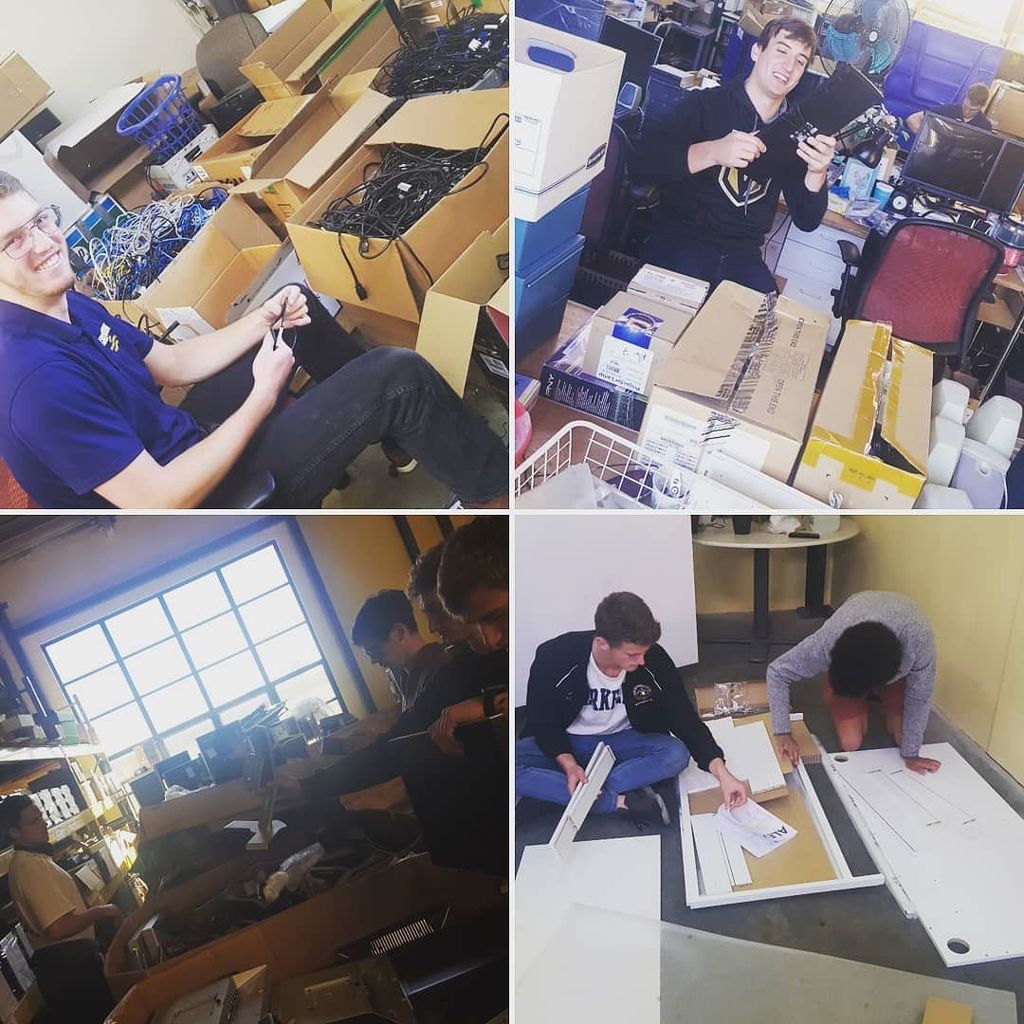 techXorg's tweet photo. Thank you Cal Rowing Team for volunteering your time at our warehouse today. With the support of our volunteers we have helped over 3000 families get connected with technology this year. #ucberkeley #calrowing #techequity #givingtuesday #volunteer #west… https://t.co/0y2NM3p46r https://t.co/7ratm6DUVa