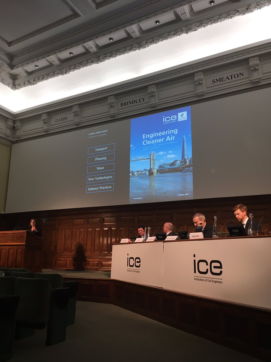 ICE_London's tweet photo. .@ICE_London Engineering Cleaner air report outlining the civil engineers response to reducing #carbon #ICEMakingLDNSmart https://t.co/AaLFOM8Eb4