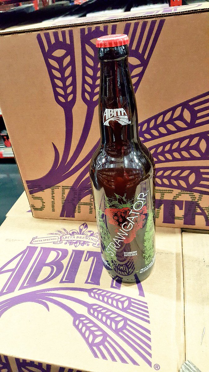 WIDistributors's tweet photo. #FreshOfftheDock @TheAbitaBeer Strawgator a strawberry dopplebock 🐊🍓 https://t.co/fmBdKOyQPW