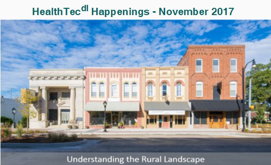 Get the latest in HealthTecdl happenings from our November newsletter: bit.ly/2hYxIoQ
Want to sign up for a HealthTecdl newsletter? Click here: bit.ly/2h60YtX