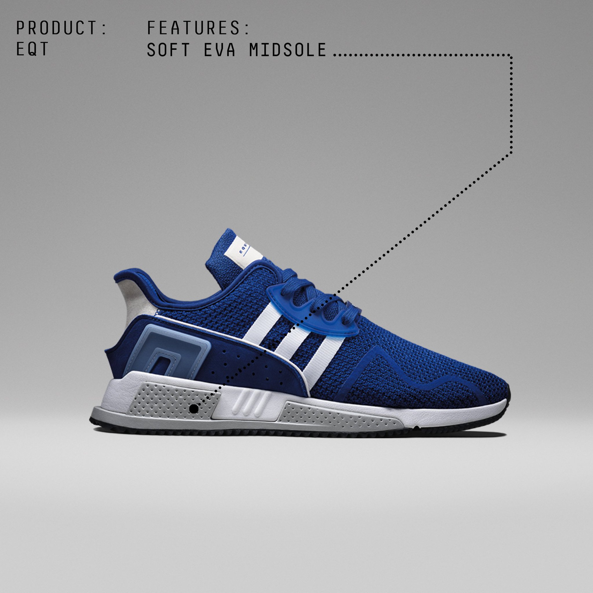 Eqt cushion adv shoes blue hot sale