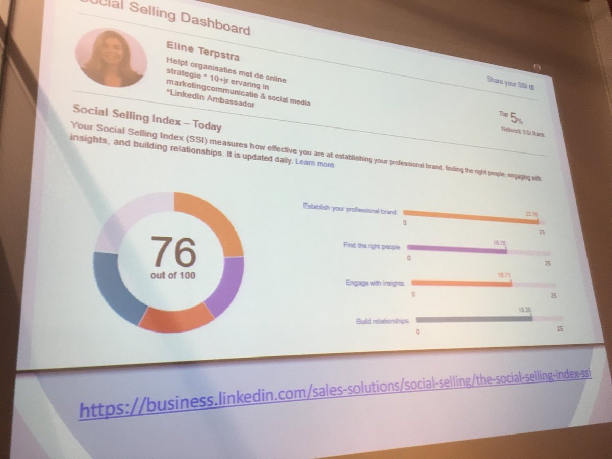 smc076's tweet photo. Meten is weten: niet alleen je zakelijke pagina, maar ook je persoonlijke #linkedin profiel! 
#smc076 https://t.co/TuwDuGPZCq