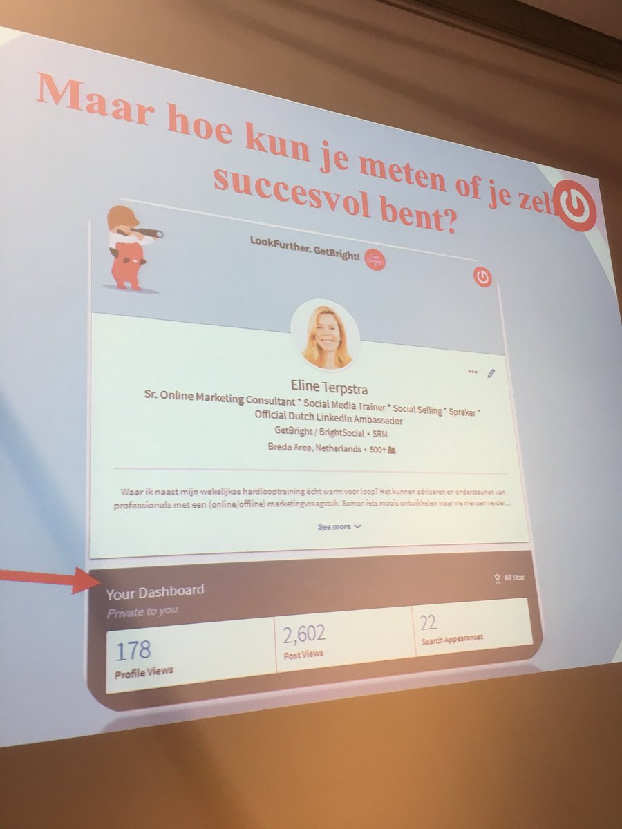 smc076's tweet photo. Meten is weten: niet alleen je zakelijke pagina, maar ook je persoonlijke #linkedin profiel! 
#smc076 https://t.co/TuwDuGPZCq
