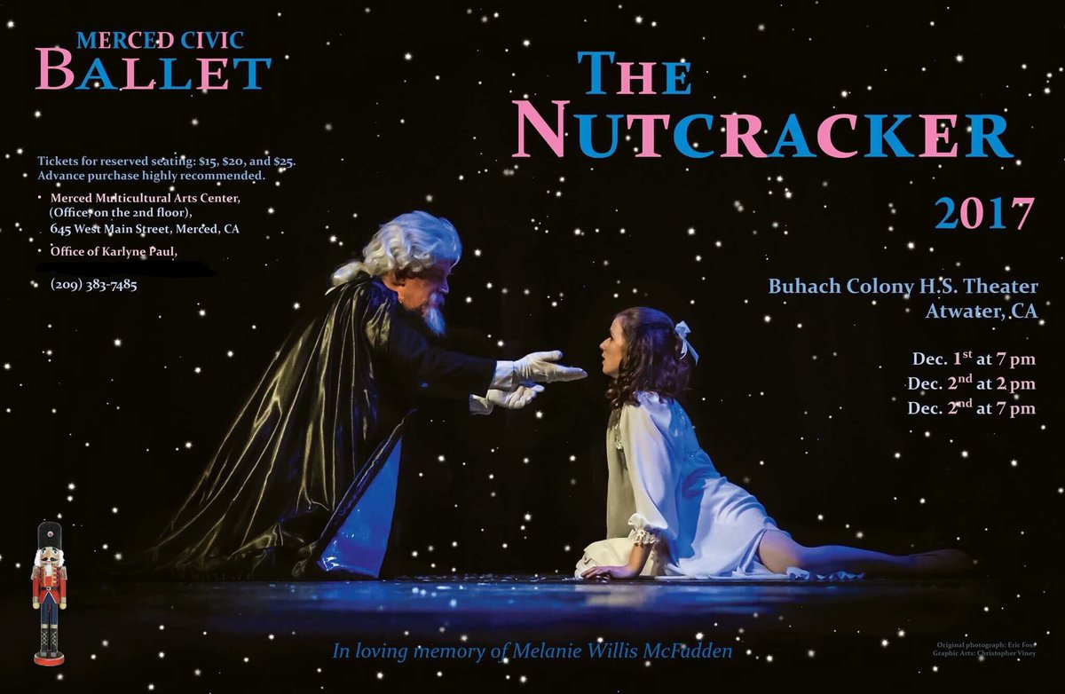 Come watch Merced Academy of Dance perform The Nutcracker this Friday and Saturday at Buhach Colony H.S. Theater!