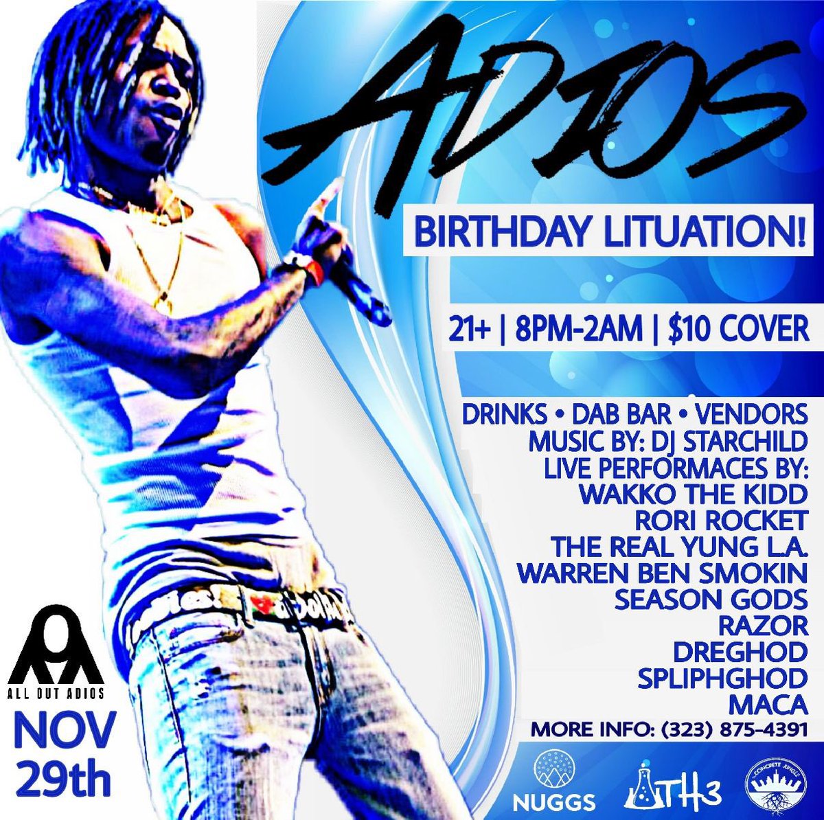 ALLOUTADIOS's tweet image. Tomorrow we goin up for mah birthday don't miss this shit!!! Dm me for Addy!!