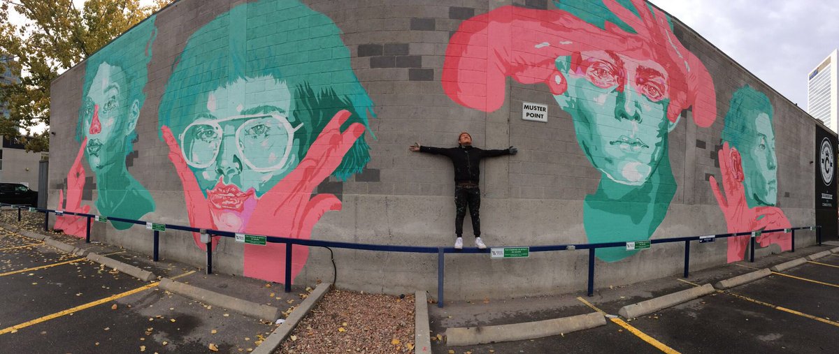 PeterSchryvers's tweet photo. Wanna know what’s not an art scandal in Calgary. Beltline Urban Mural Project (#BUMP). Community organized, partnering with local business, using local artists to create wonderful art. https://t.co/6QH7BPKM7X