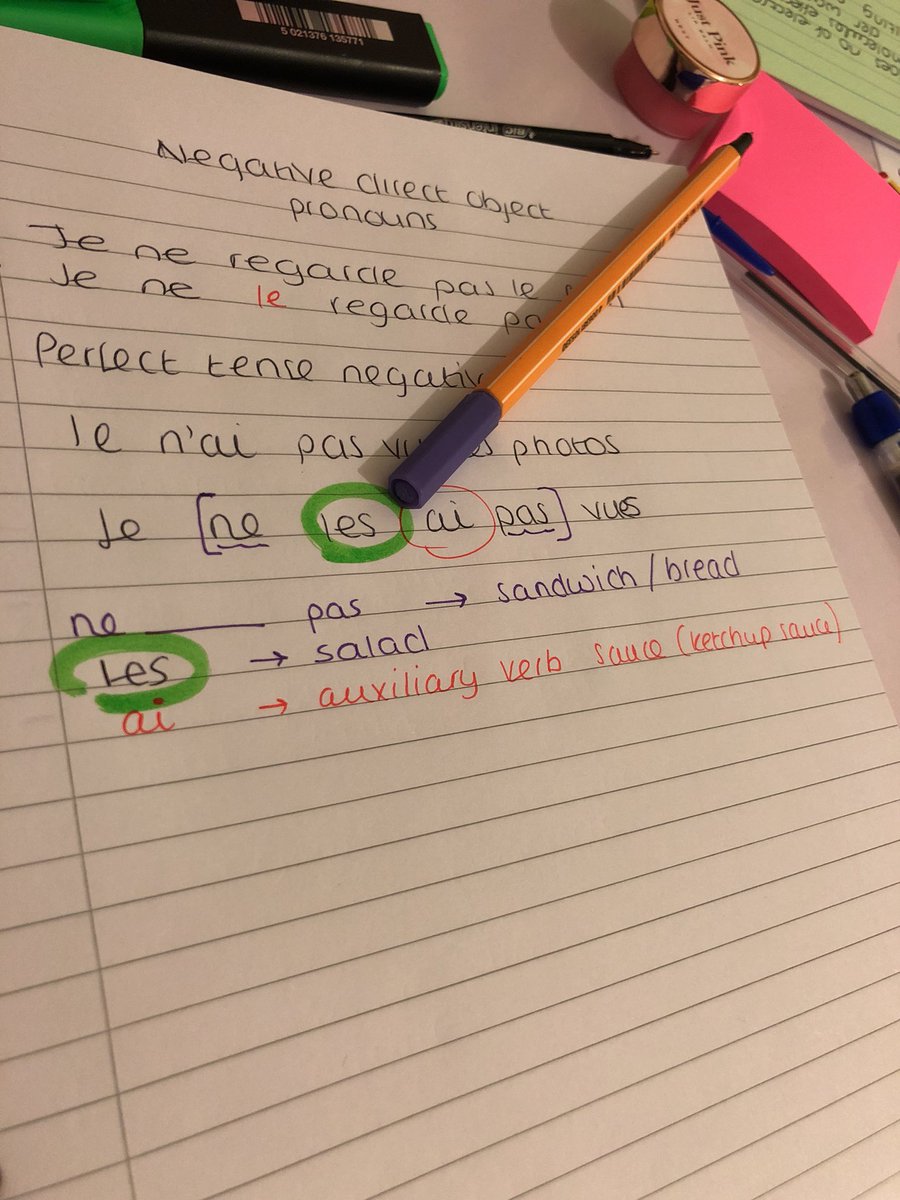 When revising pronouns makes you think of sandwichs 🍔😂😂 #languagestruggles #frenchmfl #dontgiveup #multilingual