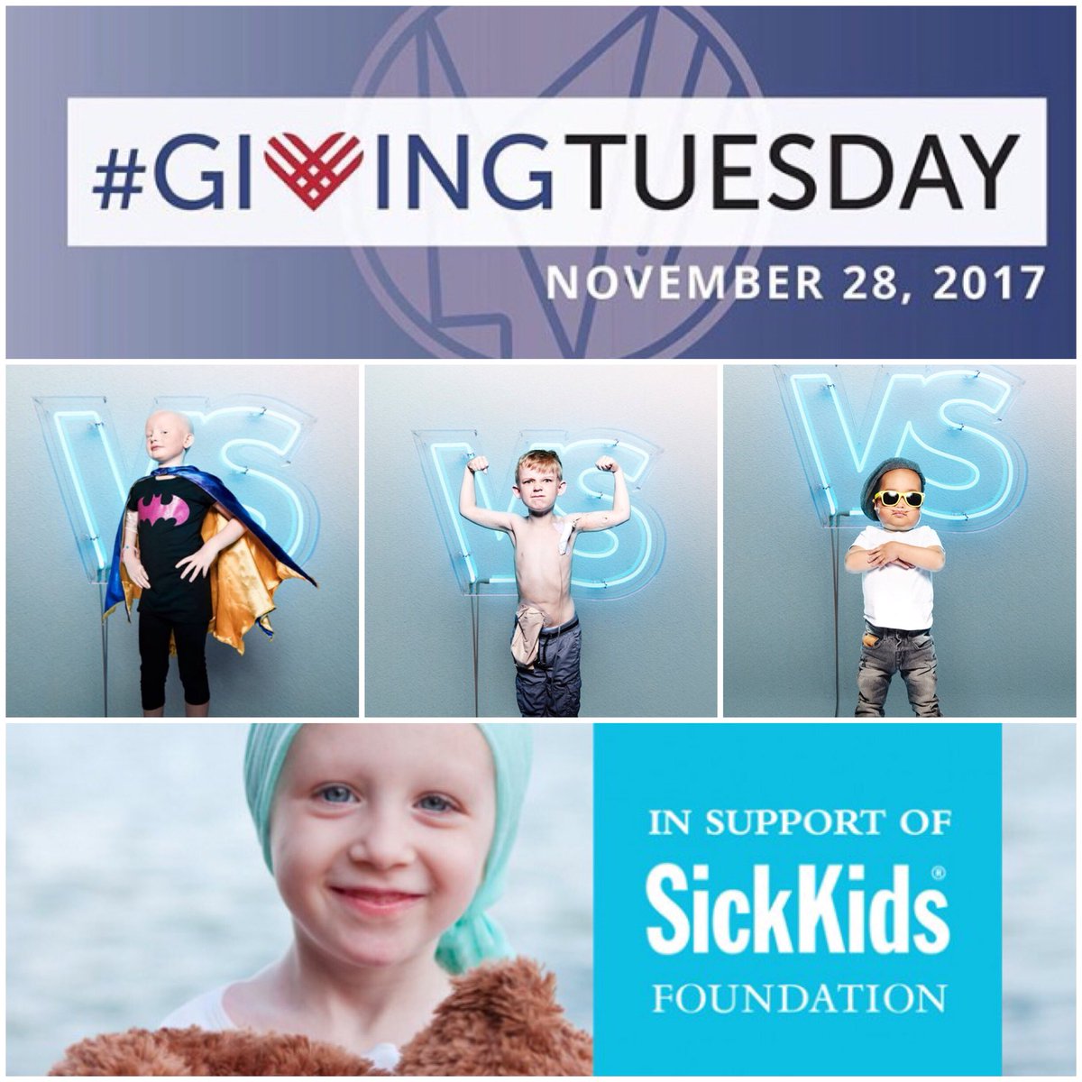 dave__whiteside's tweet photo. Today is #GivingTuesday - a day to give BACK after Black Friday and Cyber Monday. I’ve made a donation to @sickkids - literally the closest thing to super heroes we have. They deserve every penny. How are you giving back today? https://t.co/3KgD4kKDAy