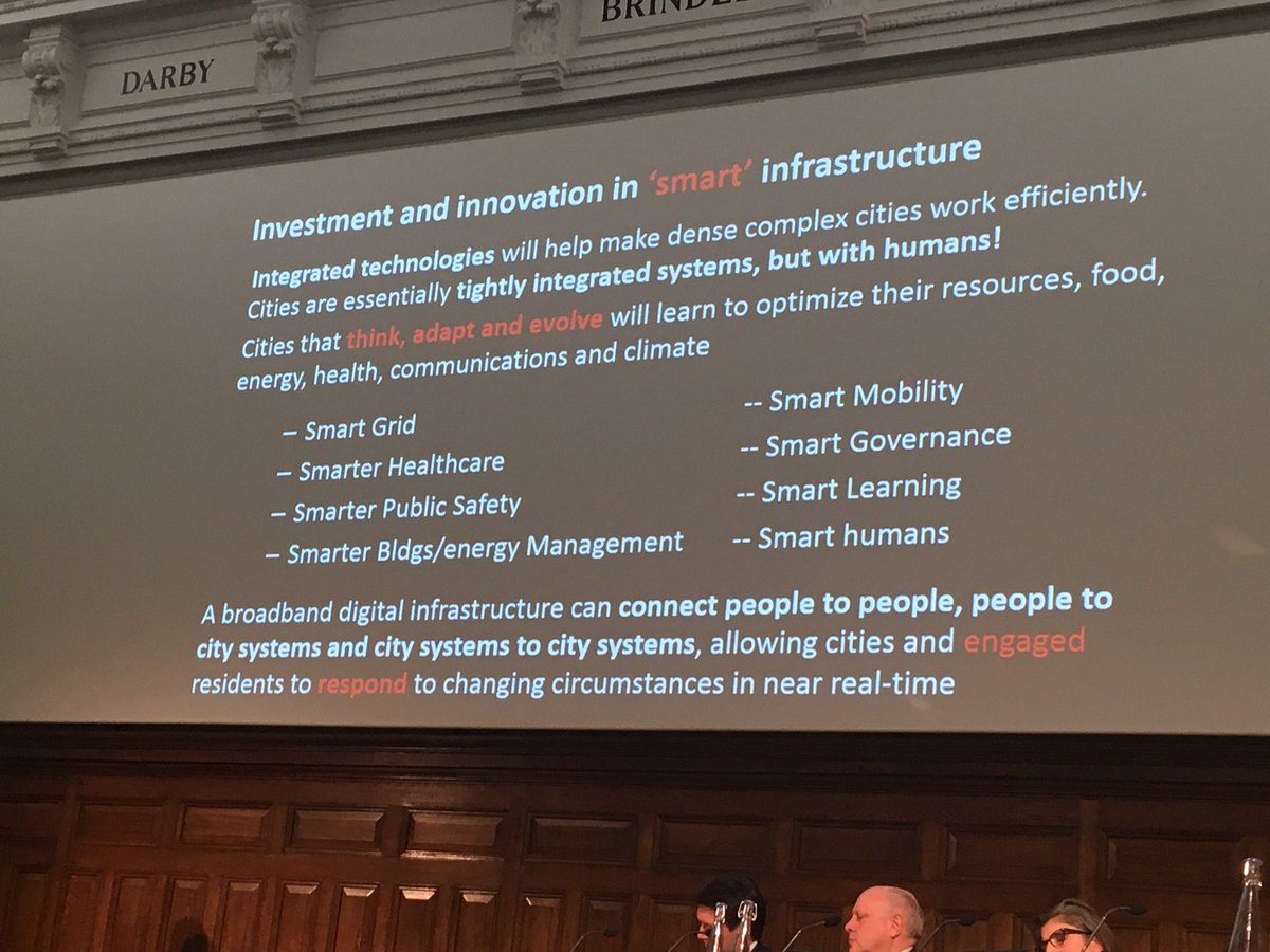 ICE_London's tweet photo. Dimitri Zenghels @LSECities emphasises the importance of #connectivity and #smartinfrastructure #ICEmakingLDNSmart https://t.co/l3PIinGI3S
