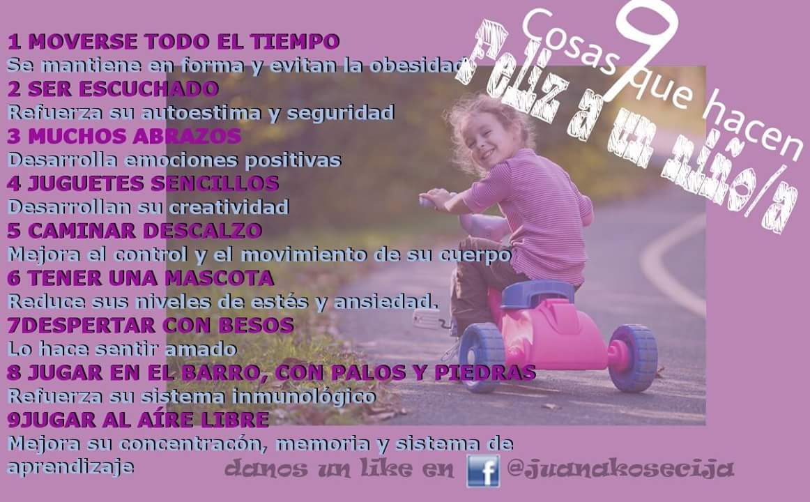 9 cosas que hacen felices a los niños