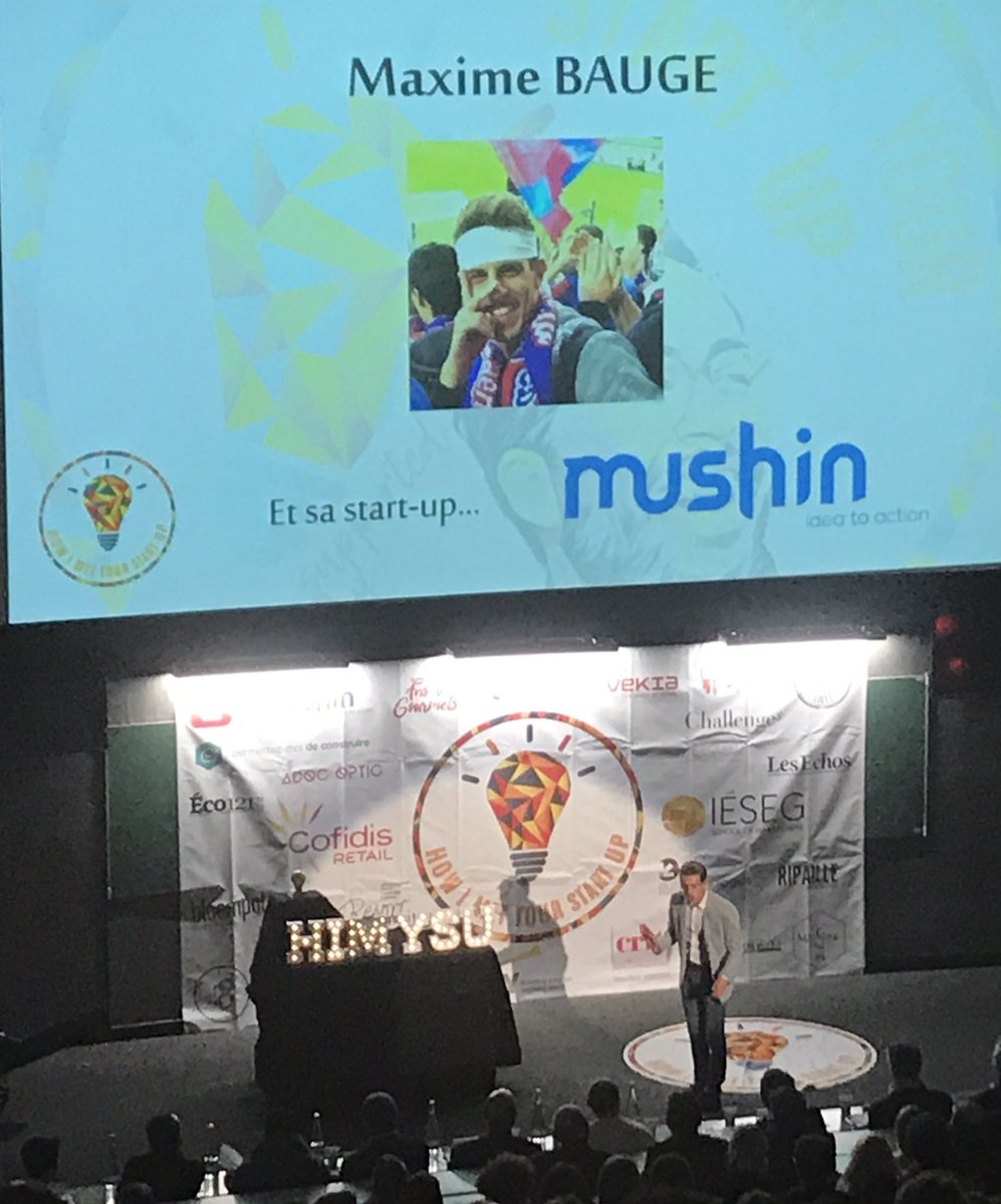 IESEG's tweet photo. #HIMYSU : @Mushinapp, représentée par Maxime BAUGE https://t.co/O33QJ36pRX