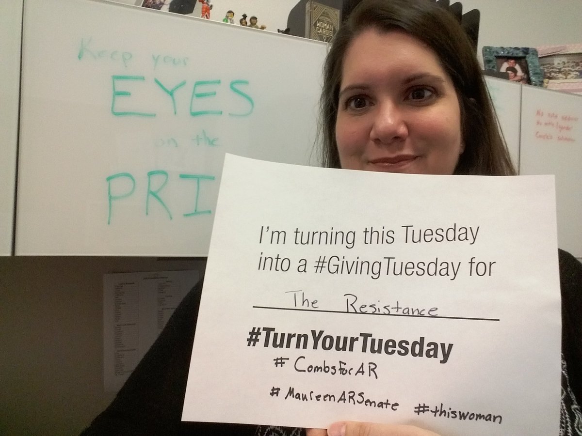 REMavenAmyD's tweet photo. #TurnYourTuesday #GivingTuesday #CombsforAR #MaureenARsenate #thatwoman #resist #TheFutureisFemale #WeCanDoIt https://t.co/zdSRLqWbDZ