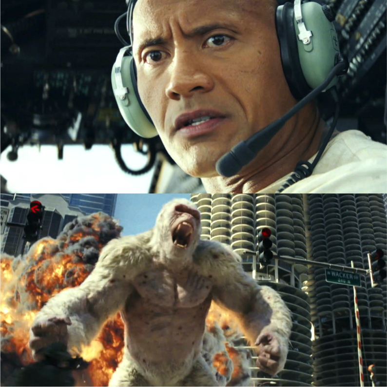 #ICYMI: Dwayne Johnson will fight George the Giant Gorilla in #RampageMovie