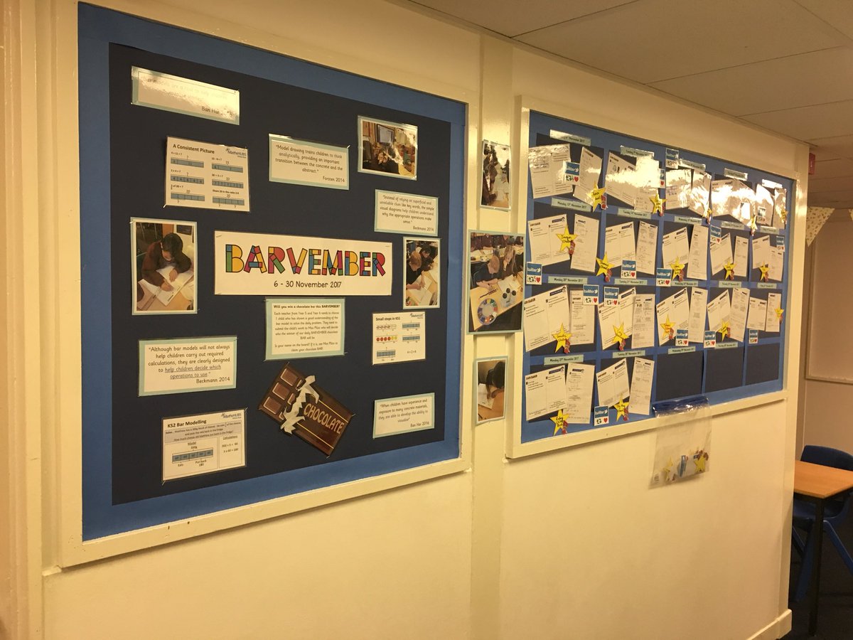 kapounder's tweet photo. Our #barvember board is nearly full... what are we going to do after Thursday? At least I’ll get rid of all the chocolate that I keep eating 😂 #mathematicallanguage and #conceptualvariation was the focus in our learning today! @sandown_school https://t.co/lmgkMtXOfy