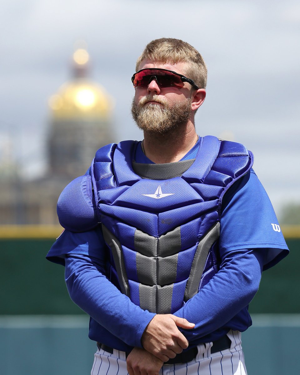 IowaCubs's tweet image. Join us in wishing a Happy Birthday to our favorite camera-starin&apos;, baseball-airin&apos;, beard-wearin&apos; catcher, Taylor Davis (@Beanz_TD)!