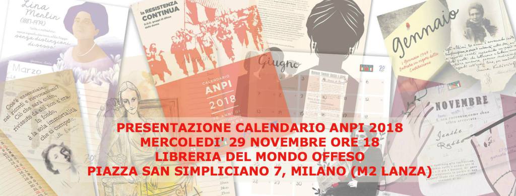 Mercoledì 29 novembre: Presentazione del Calendario ANPI 2018 anpisezionezona1.wordpress.com/2017/11/28/mer…