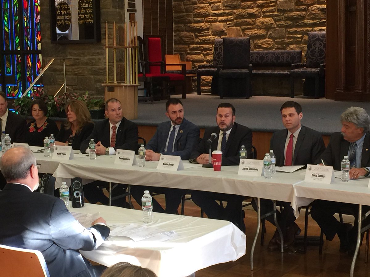 RyanBizzarro's tweet photo. The @PaHouseDems Policy Committee hits @RepKevinBoyle’s Legislative District in Northeast #Philadelphia to address the unfortunate rise of anti-Semitic attacks throughout the region. #HateIsNotAcceptable https://t.co/naUoDwqjoD