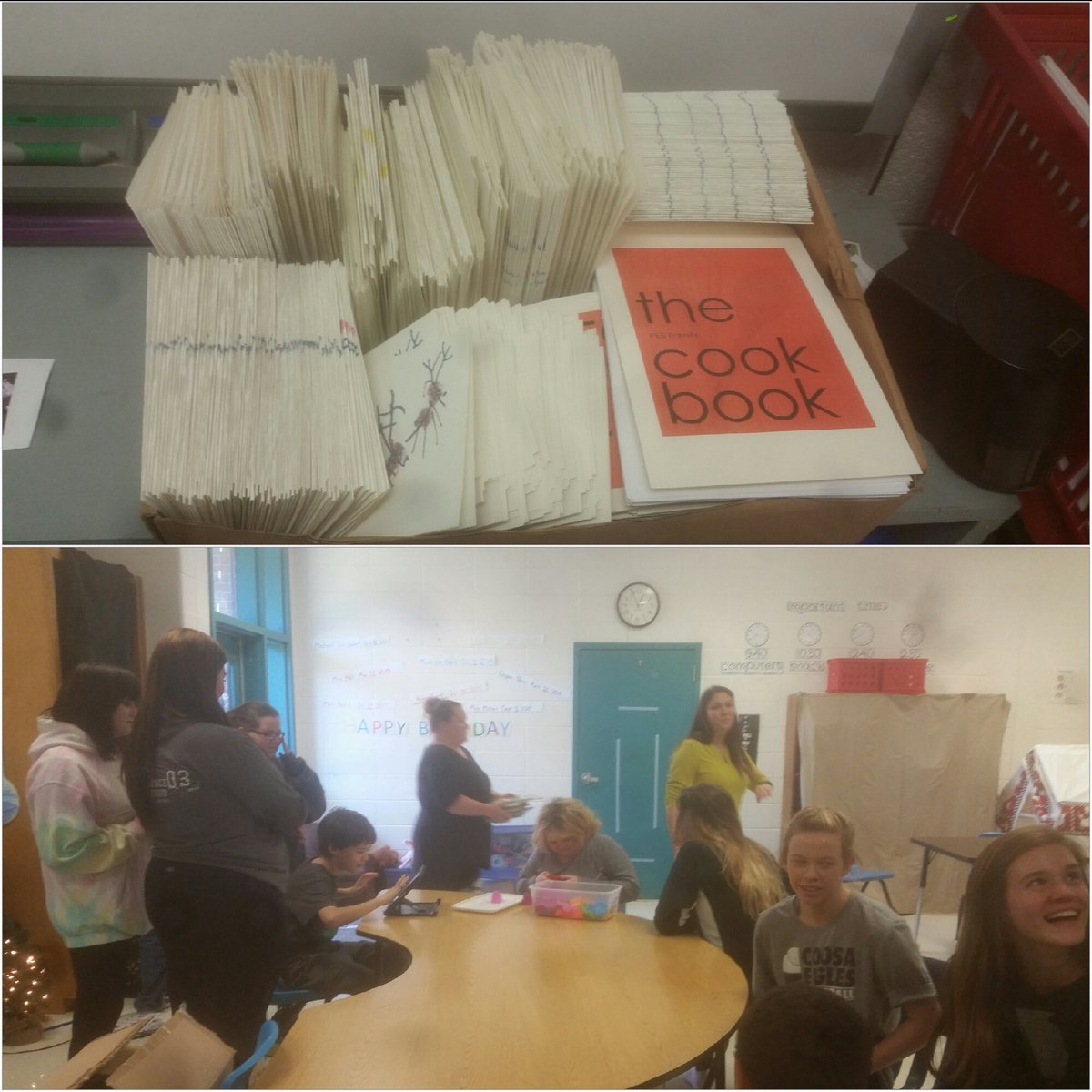 RTHall2011's tweet photo. Thanks to @FloydCCA for making and delivering our cookbooks and cards for Christmas in the Country this weekend, come see us! #pepperellpride @AngelaBeard417 @SPMiller2009 @teripendley @Suzie_Henderson https://t.co/qssGet89ff