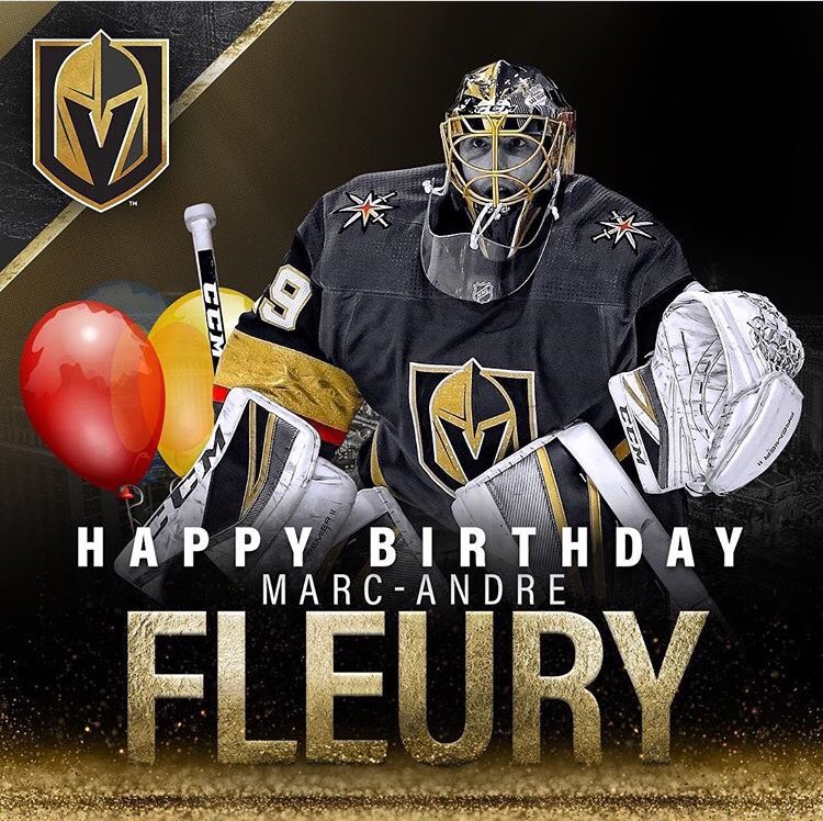 Wishing longtime client Marc-Andre Fleury a very happy birthday! 