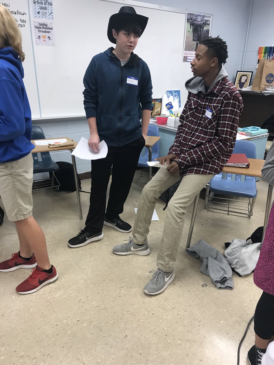 KelseyKeith303's tweet photo. All of Maycomb citizens came together for tea to discuss recent events and the outcome of the trial. #characterfun #ToKillaMockingbird https://t.co/N5wG5nws5d