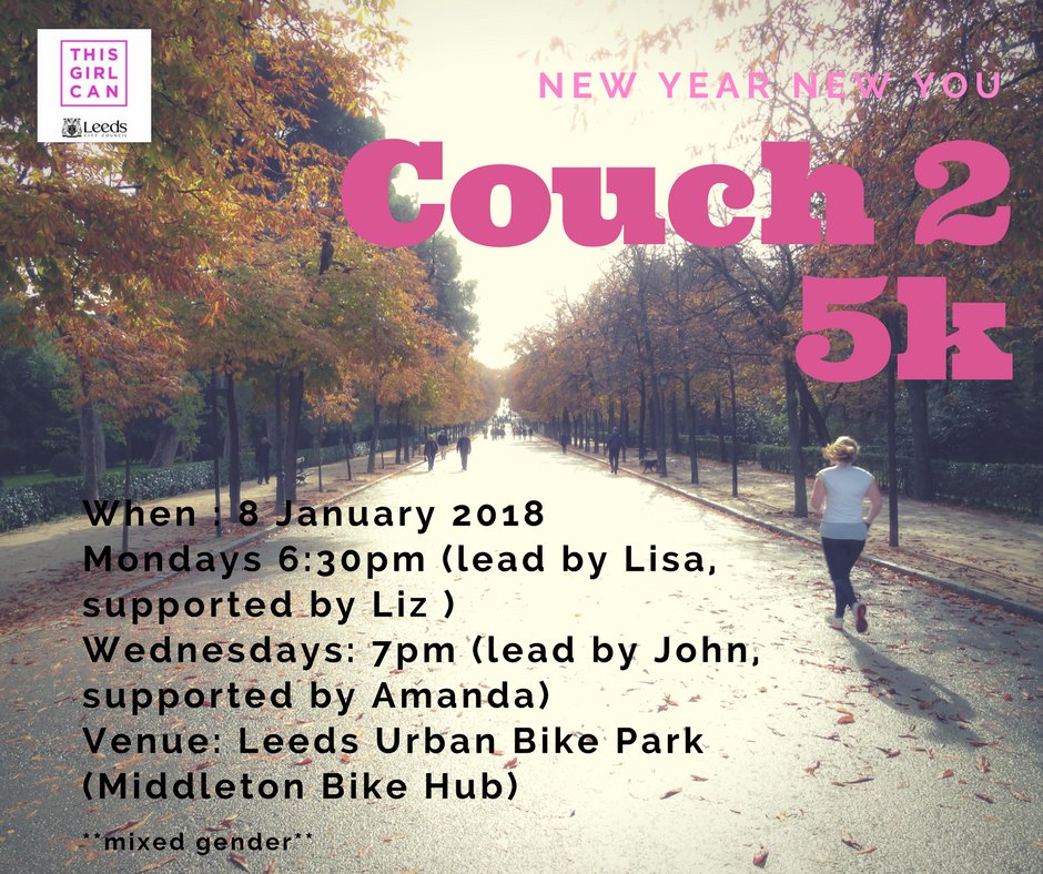 LeedsGirlsCan's tweet image. We are super excited about our new Couch 2 5km group starting in January at Middleton Park. Bookings will open in mid December so watch this space and put 'run 5km' on your New Years Resolutions!