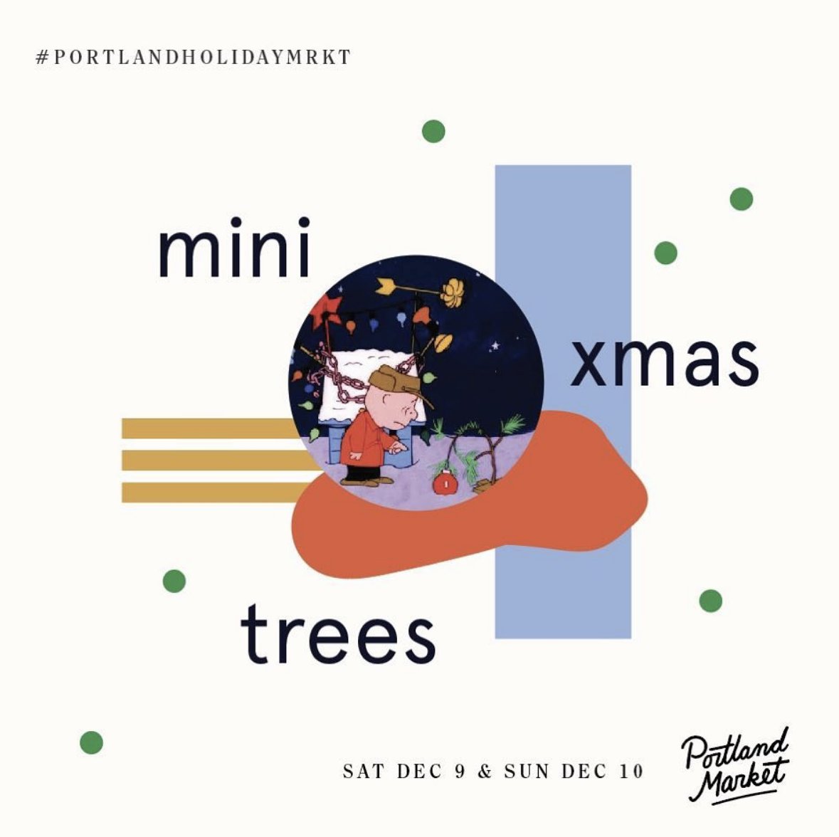 Bring home a fresh mini Christmas tree at our #PortlandHolidayMrkt on Sat Dec 9 and Sun Dec 10 — limited quantities, so don't miss out 🎄🎄🎄 #toronto #supportlocal #shopsmall