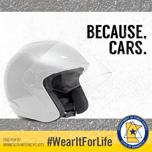 MnDPS_MCSafety's tweet photo. Drivers, make sure you’re still looking twice for motorcyclists! Milder weather means some riders haven't packed up their bikes for the season yet. https://t.co/e5rbIX28R1