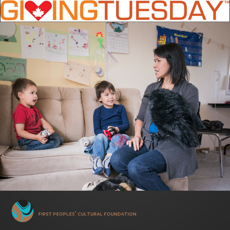 _FPCC's tweet photo. This #GivingTuesday, consider donating to the First Peoples' Cultural Foundation to support #Indigenous #LanguageRevitalization in B.C. https://t.co/EV61SYuQfR #LanguageNest #MentorApprentice https://t.co/7uvpvSLQ9N