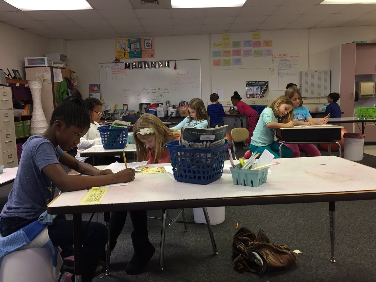 Students are adding conclusions to lab reports.