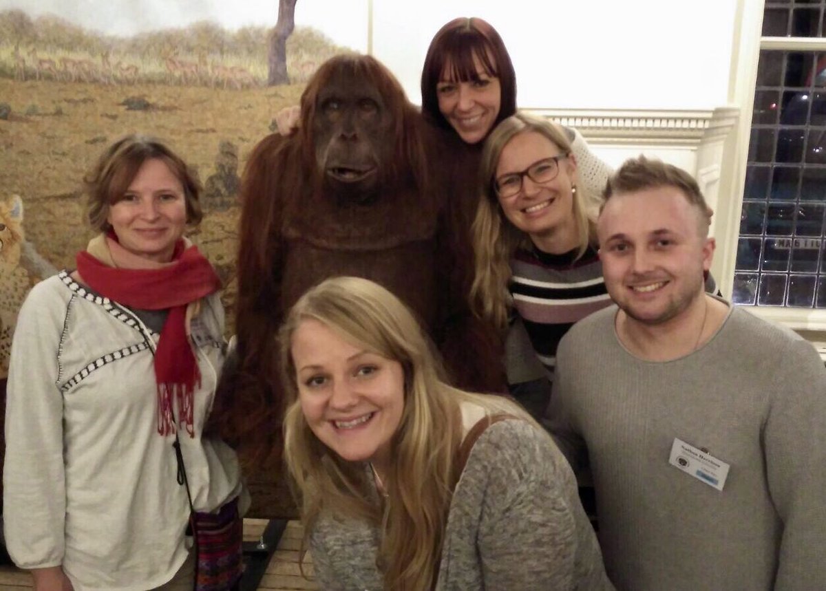 nathanharrisxn's tweet photo. Fab day at @PrimateSociety with my research team #PSGBis50 #LEAPGroup @AHKorstjens @besehank1 @klvanleeuwen @hells_bells91 https://t.co/cHlI55Hwok