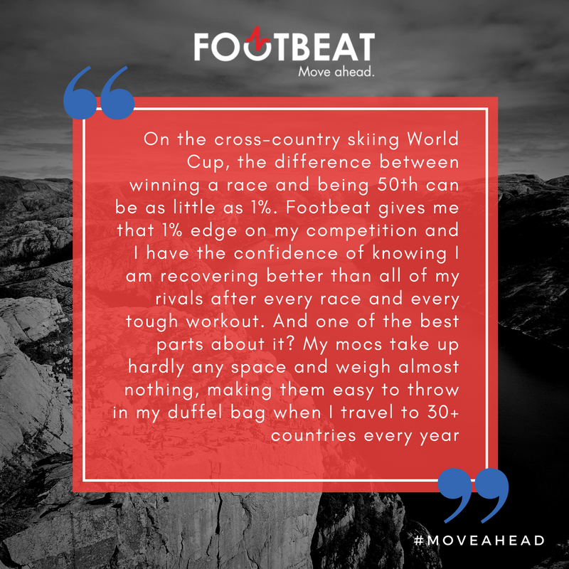 Footbeat can be your 1% edge. 
#testimonialtuesday #skiing #moveahead #training #travel