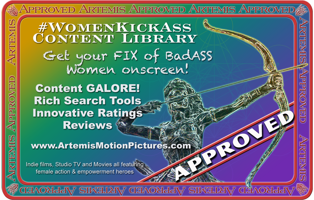 ArtemisPics's tweet photo. Searching 4 BadASS Women on Film/TV to Stream? We've got U covered! The Artemis #WomenKickAss Media Library is LIVE! https://t.co/AHFCkhgU2J https://t.co/FC5I48PjiJ