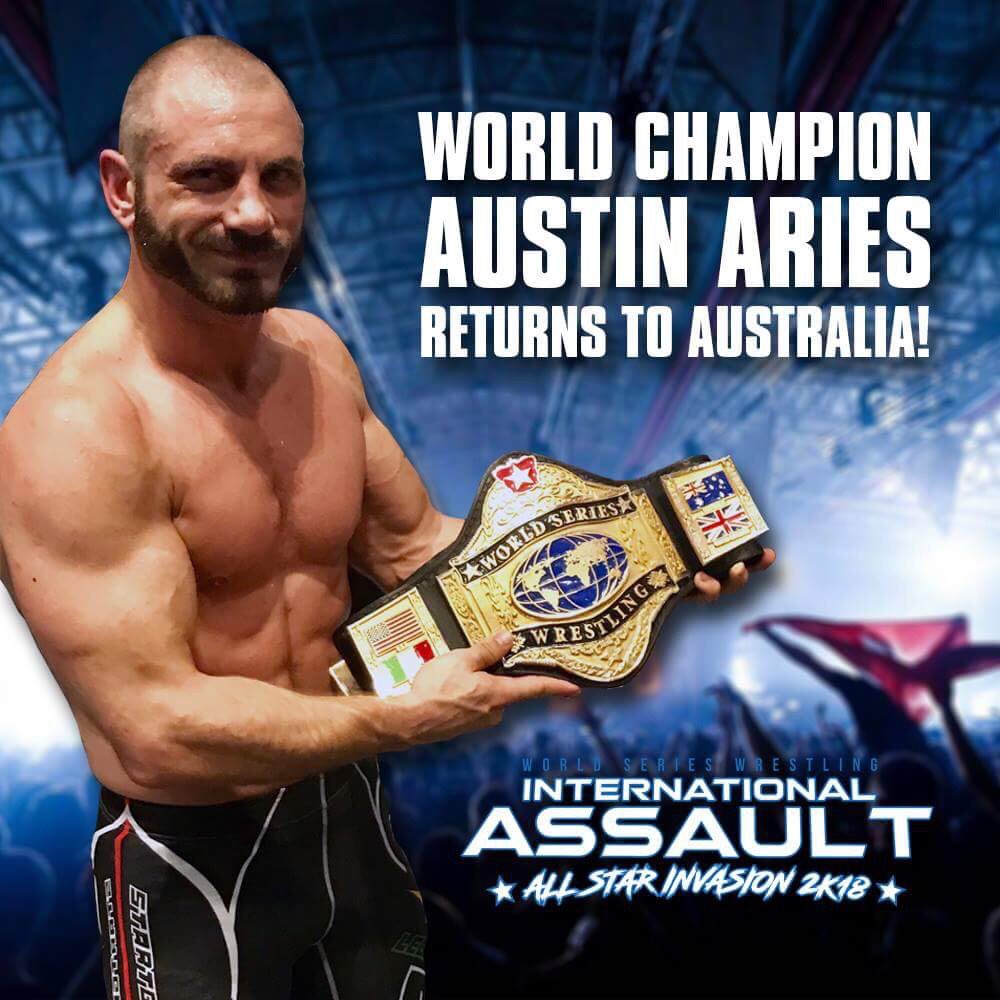 WSWWrestlingAUS's tweet photo. Australia tickets are on sale now for International Assault 2K18. https://t.co/CrLg8xvb9R https://t.co/qi0kuN7F8L