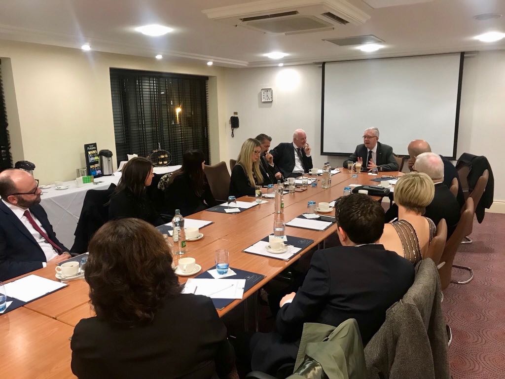 DCP_Partnership's tweet image. DCP delighted to meet with Scottish Brexit Minister Russell and other civic leaders before Aisling Awards#DCP #NorthBelfast #brexit
