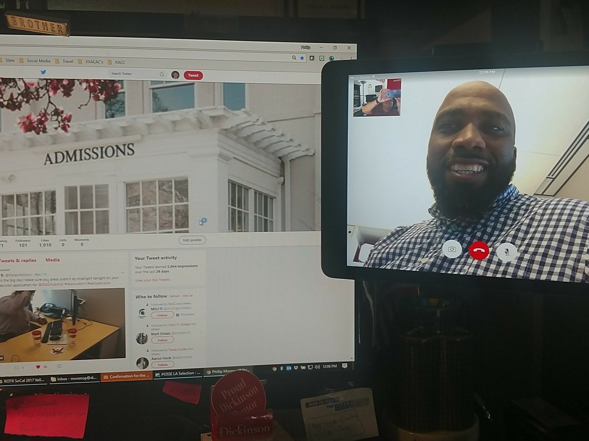PhillipAtDson's tweet photo. Reading season has begun! @Technolutions makes paired reading possible from coast to coast. Today it is w/@AlanatDson in @DickinsonAdmit #dson2022 #admissionslife https://t.co/aFoiwgenpO