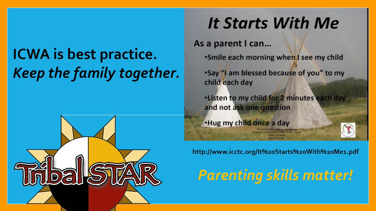 Acad4ProfExcell's tweet photo. Parenting Skills Matter! Protect Indian Children
https://t.co/H8PgB1y5tV
#TribalSTARNews #ICWA #ICWAGoldStandard ##NativeAmericanHeritageMonth #CaseyFamilyPrograms #NCJFCJ https://t.co/rOnUFqfr3I