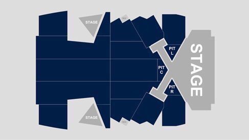 reputortured's tweet photo. 3 pits. 3 stages. 2 catwalks. #ReputationStadiumTour https://t.co/lsv3gmGKeJ