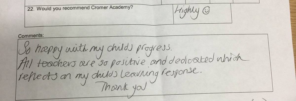 drgeoffbaker's tweet photo. Absolute pleasure to see parents of our fantastic Yr 11 students tonight @CromerAcademy. Loads of positives to share &amp; great to hear so many lovely things about staff team in feedback! https://t.co/N3U9C0Njoa