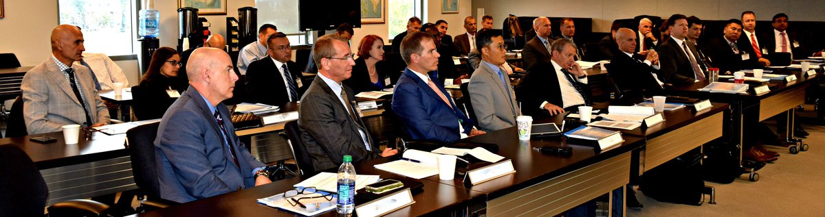 TheNESACenter's tweet photo. NESA Prof @DrRLRussell completed #NESA's 1st iteration of the #IMOF seminar this FY w/ 30 US+International Officers from @CENTCOM. Read more about our seminar focusing on NESA region crises+responses: https://t.co/K2r4oz5Q38 https://t.co/wp2YlaORKD