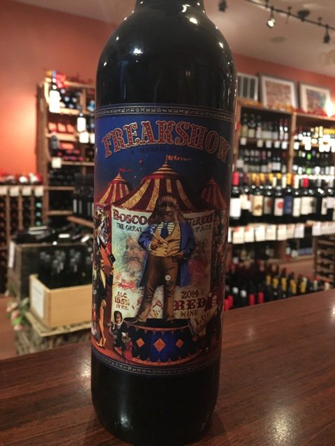 Freakshow full bodied red. The wine is just as fun as the label. Buy it at GrapepointWines in #Greenpoint #Brooklyn