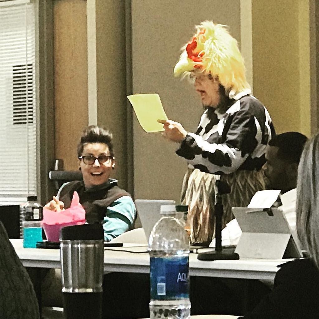 CO_CDHS's tweet photo. Ever been on the receiving end of a #singing telegram? It happened today at a #ColoradoWorks meeting where #Larimer County set up a #singingtelegram for Katy Morrison, the Benefits and Services Supervisor for the #Employment and Benefits Division of CDHS.
Good #work is grea… https://t.co/czIO71t1kC