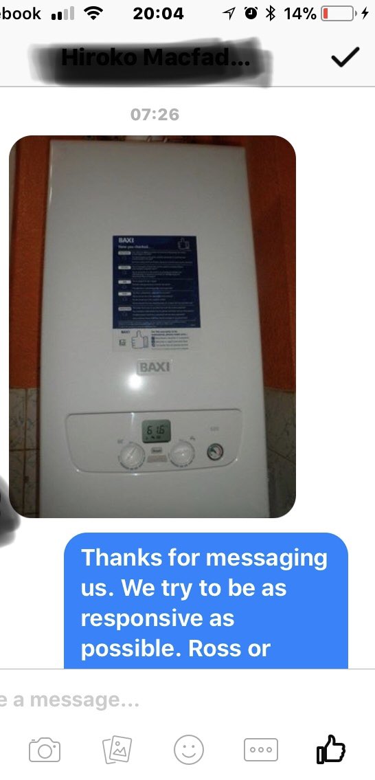 rmheating's tweet image. Our first @baxiboilers 600 customer liked the boiler so much she fell in love.
Great to have customers so thankful.