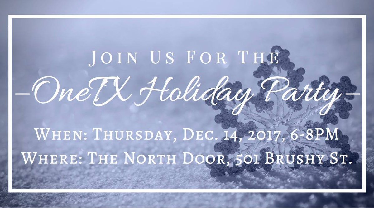 PPTXVotes's tweet photo. AUSTIN: Celebrate all our hard work in 2017 at the #OneTX holiday party Dec. 14. AND Bring a friend who wants to get more involved!
https://t.co/qloQ6d3smk https://t.co/w5K2ICjU4t