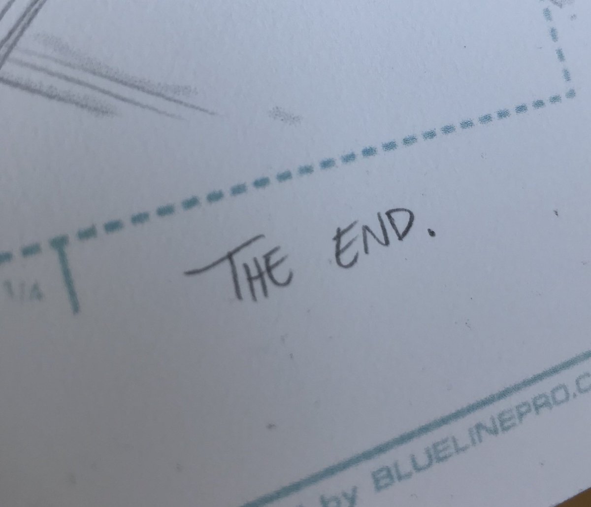 RyanOttley's tweet photo. Finished my last page of INVINCIBLE. Feels weird. https://t.co/0NcqRZHxvC